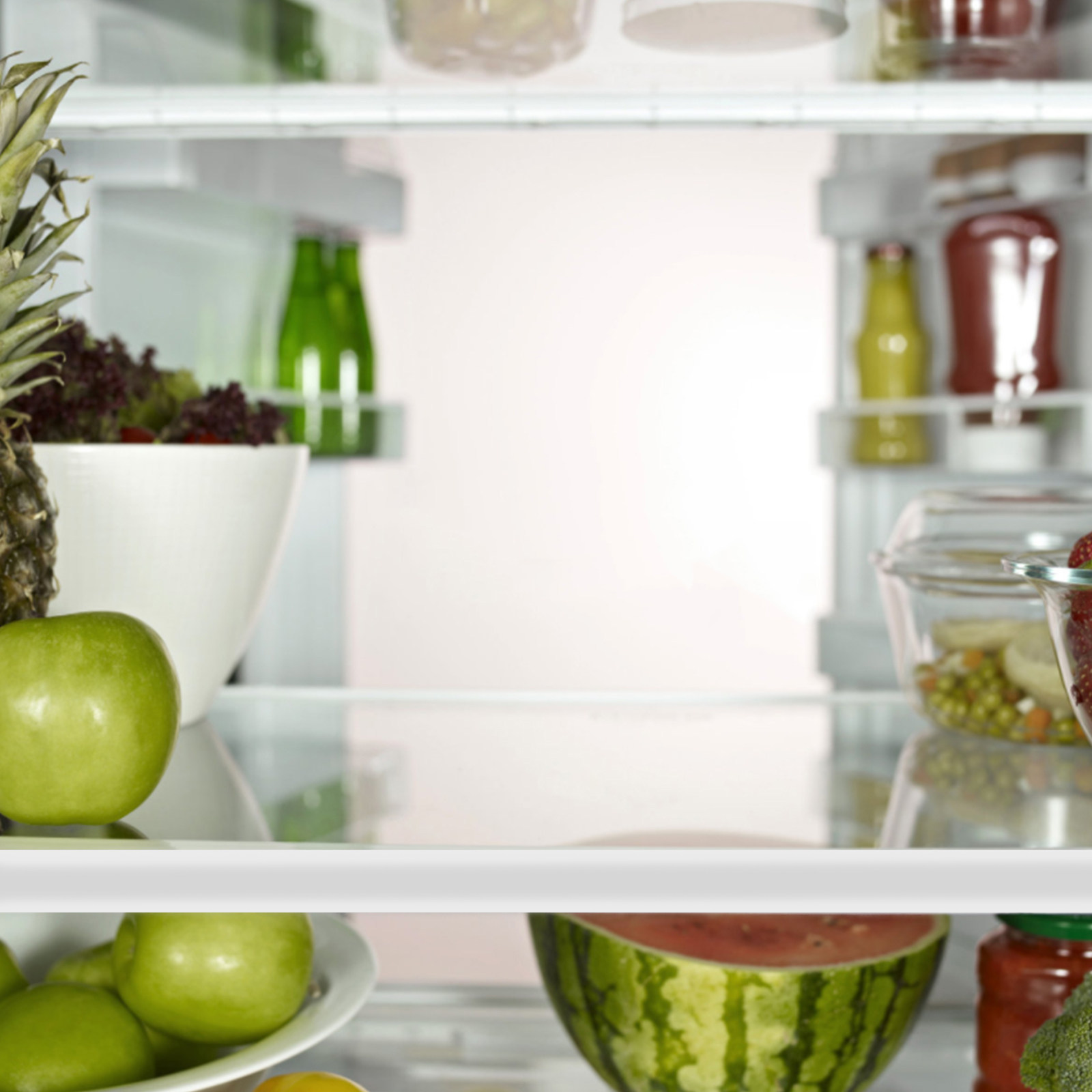 Food Storage With Dividers - Полка-разделитель для холодильника из закаленного стекла,