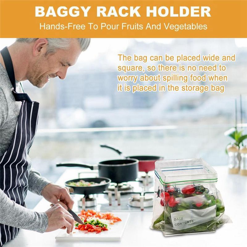 Food Storage Zipper - СУПЕРРАСПРОДАЖА: Держатель для пакетов с застежкой-молнией,
