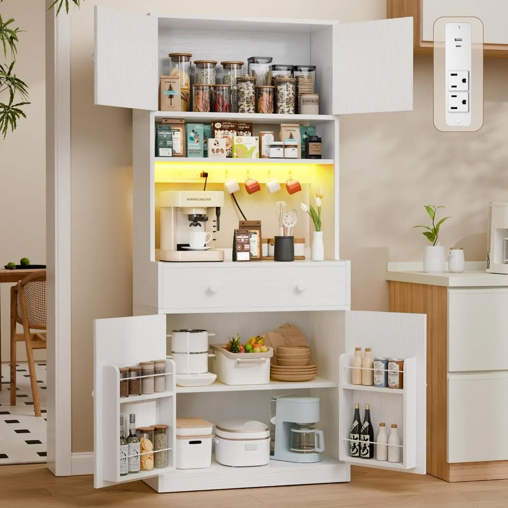 Food Storage In Cabinets - Кухонный шкаф-панильер Korfile высотой 71 дюймов