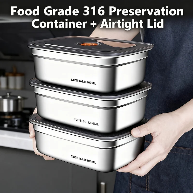 Food Storage Safety - Большой герметичный контейнер для еды из
