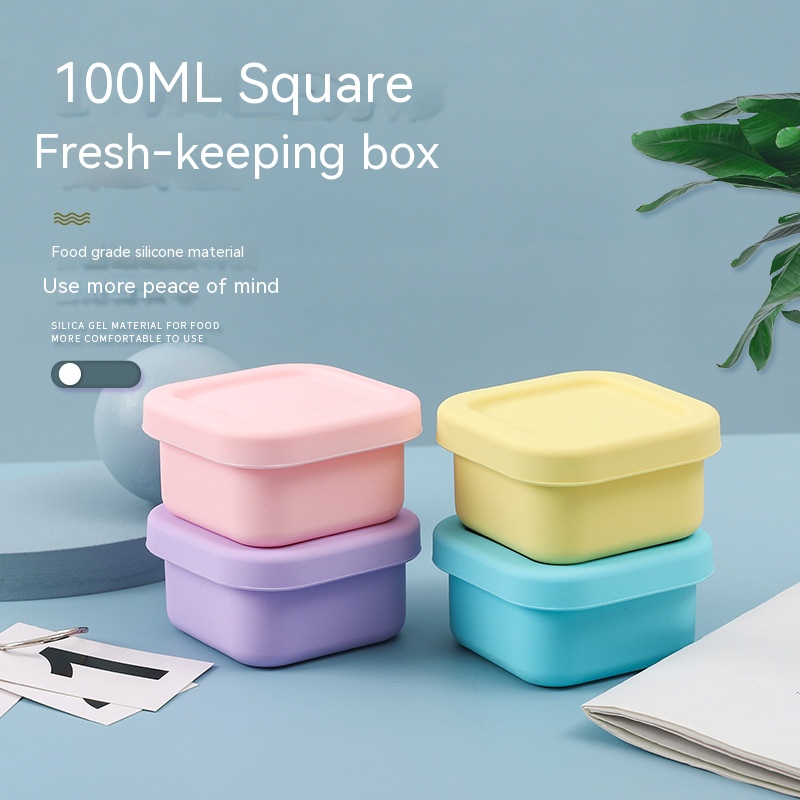Food Storage Safety - Герметичный силиконовый ланч-бокс для детей, для