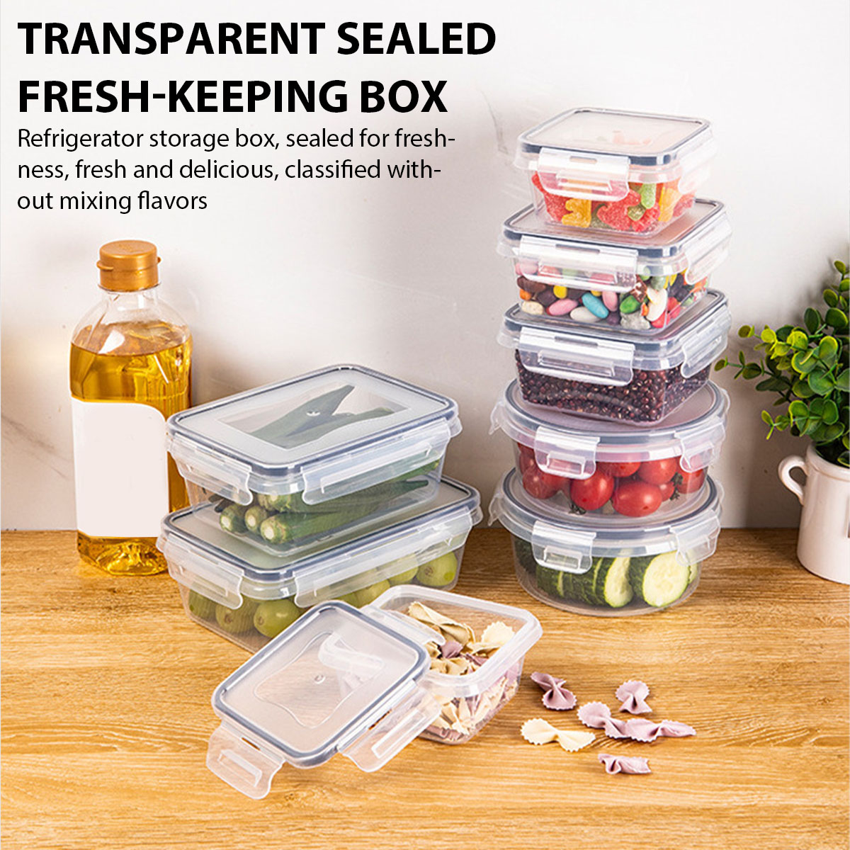 Food Storage Vegetables - 24 шт./компл., набор коробок для хранения
