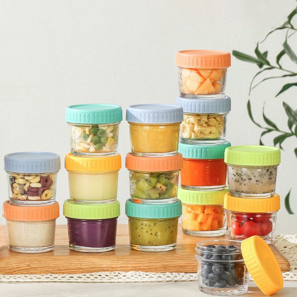 Food Storage Glass Box - 6 шт. стеклянная банка для детского