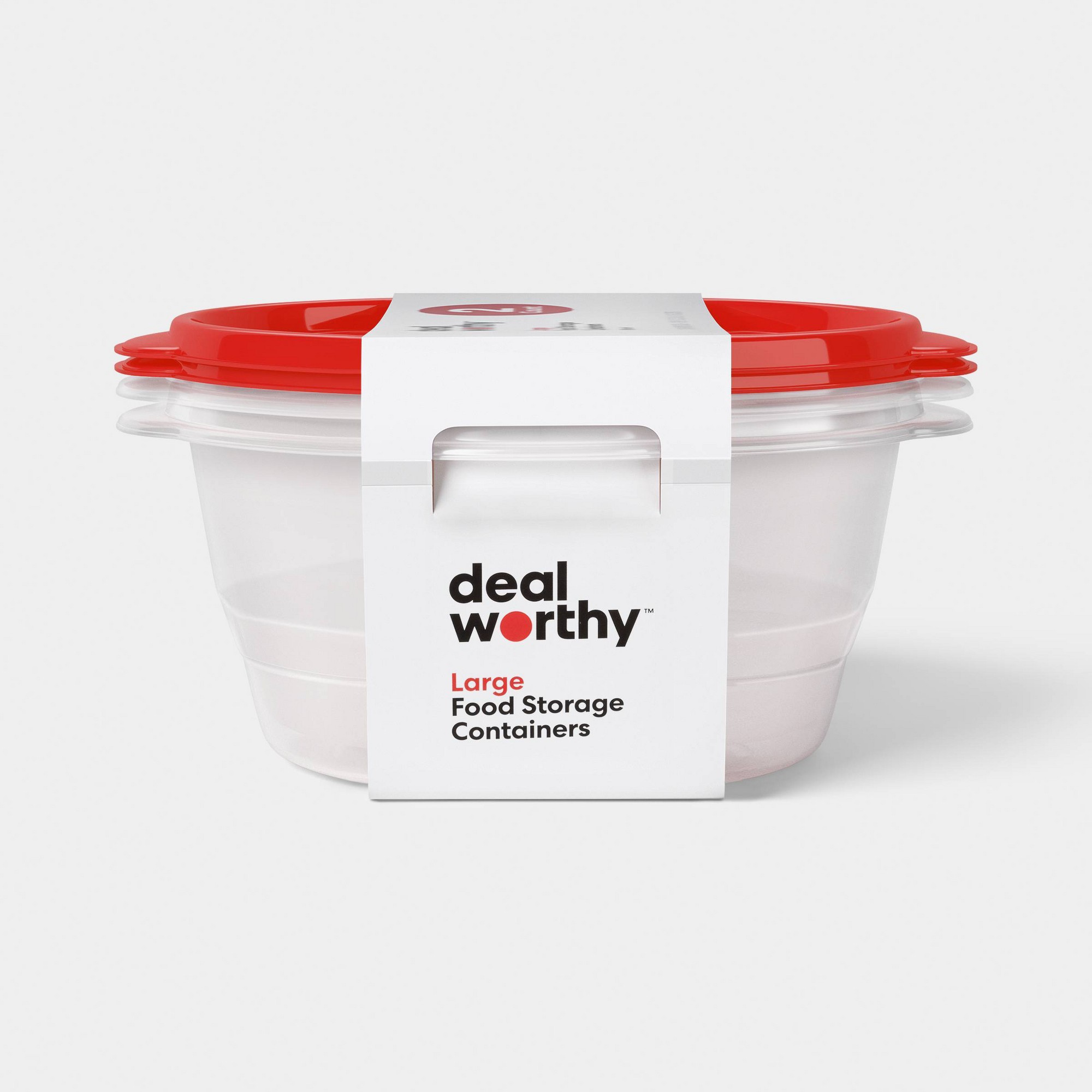 Food Storage Prep Containers - Большие круглые контейнеры для хранения продуктов