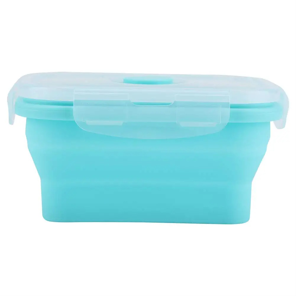 Food Storage Silicone - 4-размерный складной силиконовый контейнер для еды,