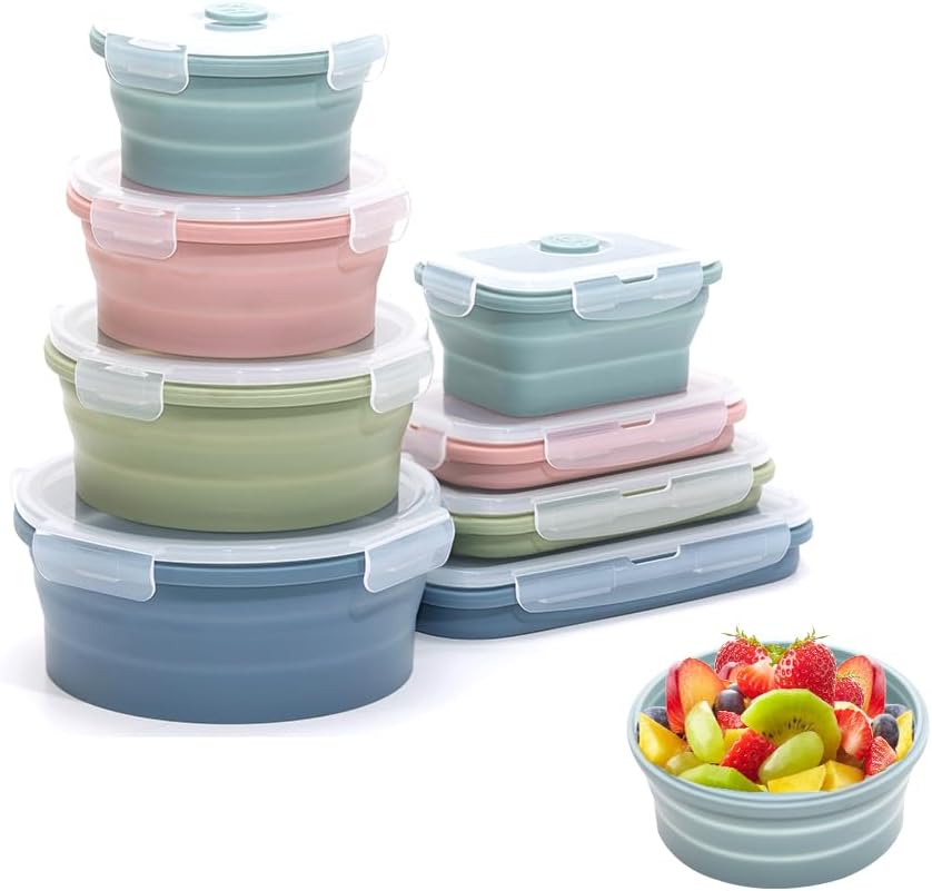 Food Storage Silicone - Складной силиконовый контейнер для хранения продуктов