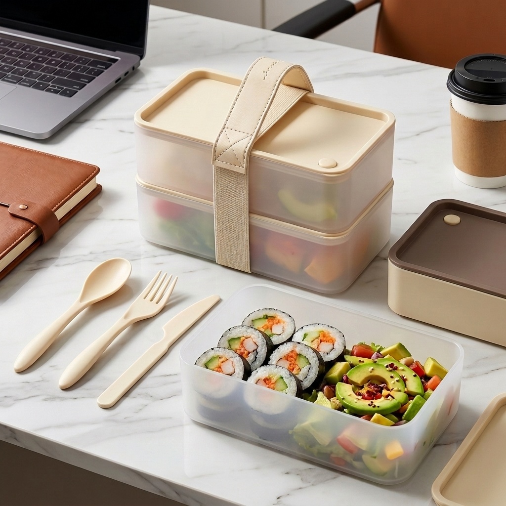 Food Storage Safety - Портативный пластиковый контейнер для еды, многоразовый
