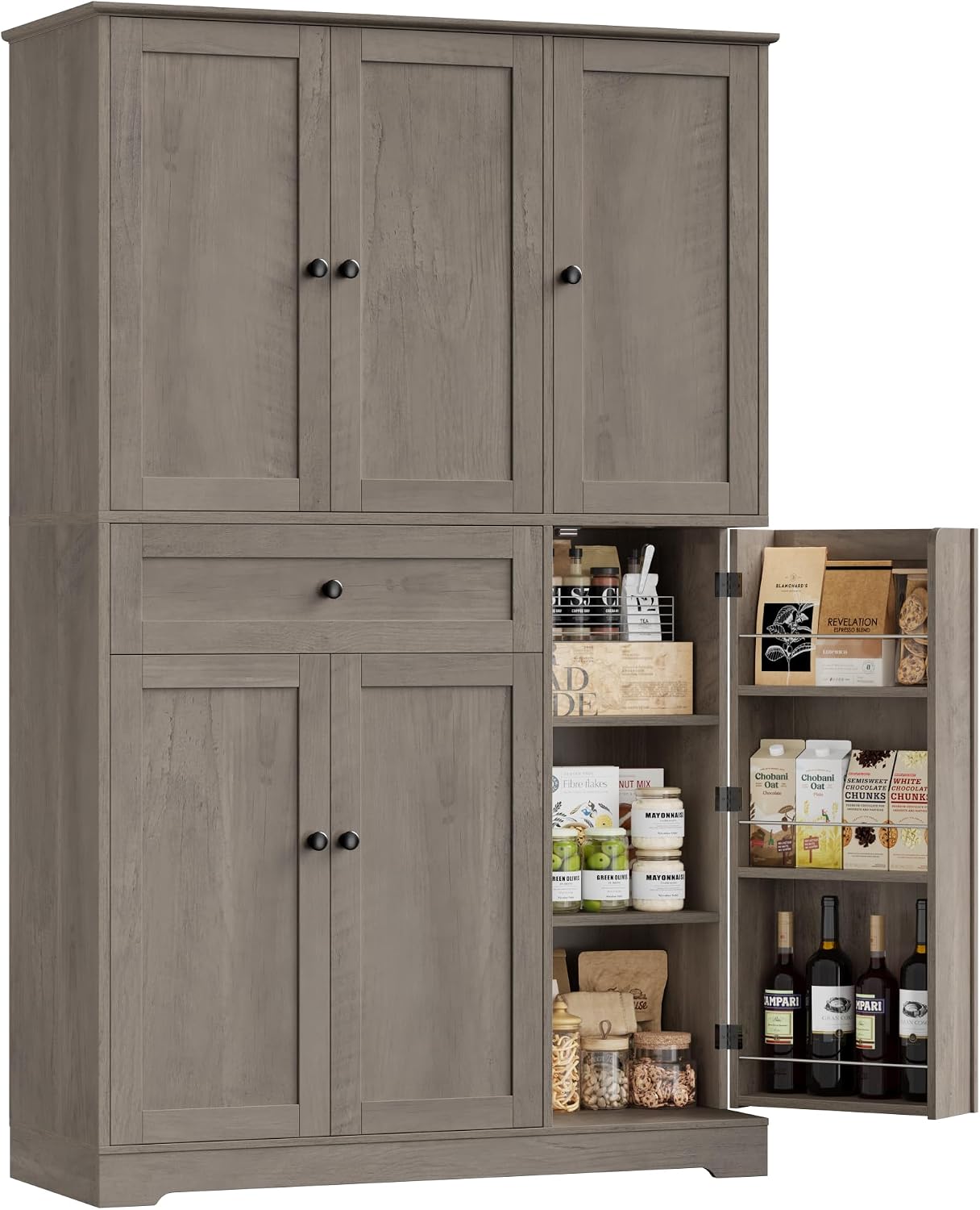 Food Storage In Cabinets - Кухонный шкаф-органайзер для хранения, настольный стеллаж-витрина
