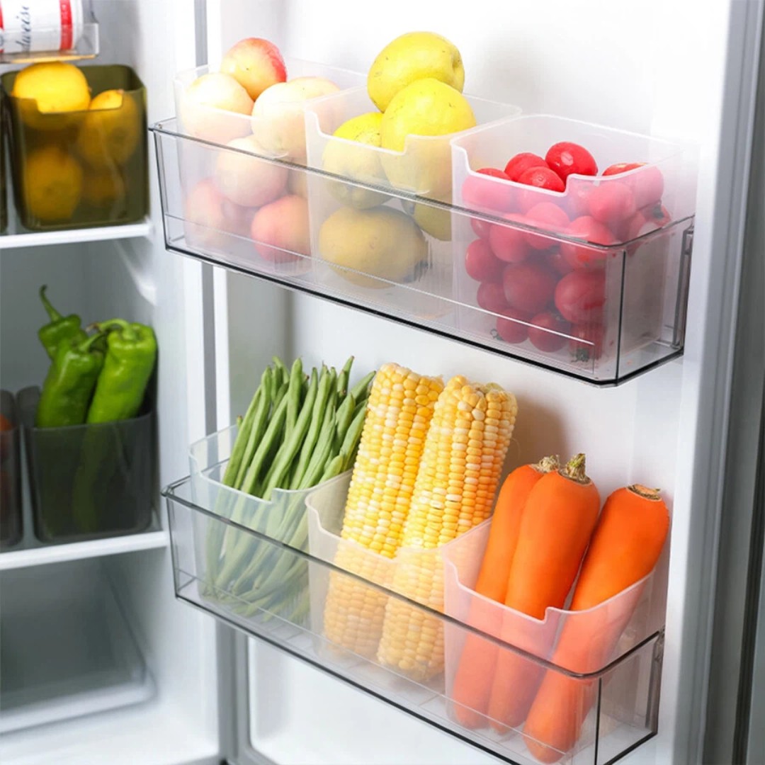 Food Storage With Dividers - Многоразовый прозрачный пластиковый контейнер для хранения