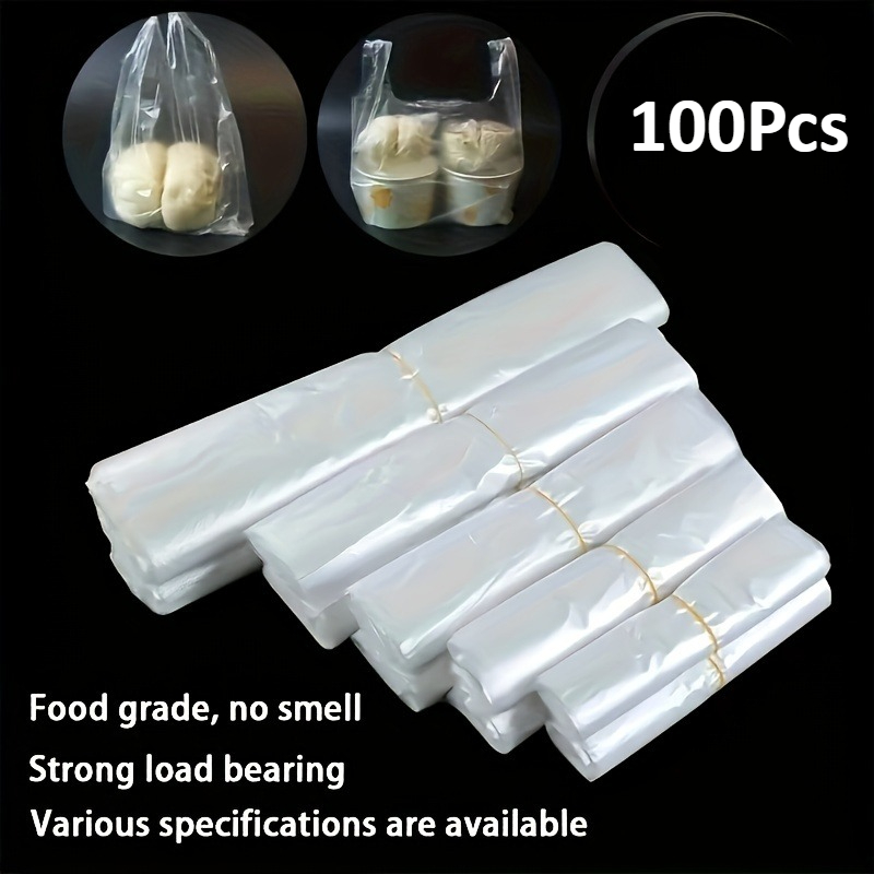 Food Storage Is - 100 шт. мини-прозрачных одноразовых пластиковых пакетов,
