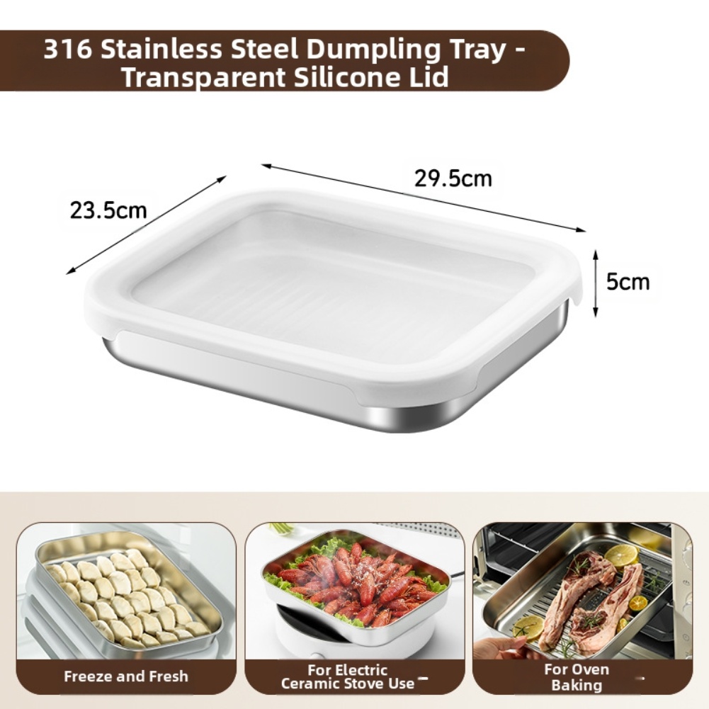 Food Storage Silicone - Контейнер для хранения продуктов из нержавеющей