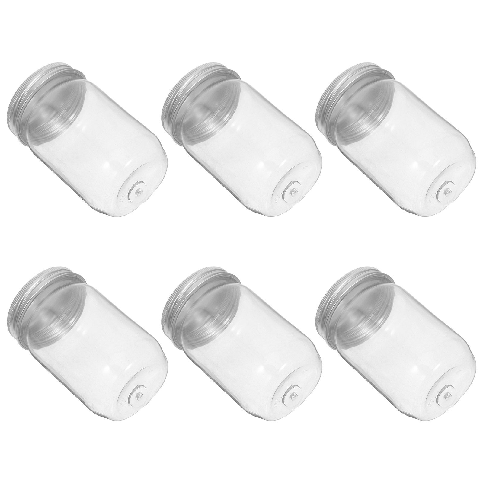 Food Storage Lid - Набор из 6 прозрачных пластиковых банок