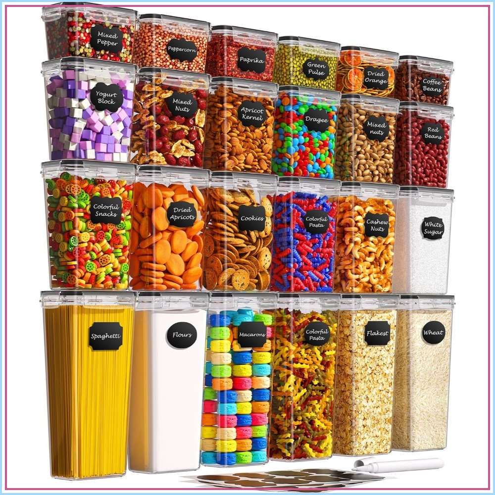 Food Storage Lid - 24 герметичных контейнера для хранения продуктов