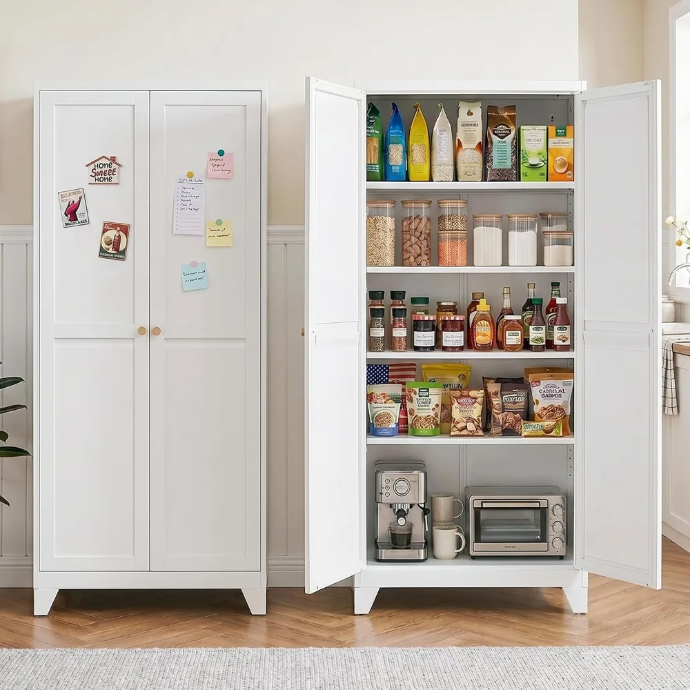 Food Storage In Cabinets - Металлический кухонный шкаф-паниройка 71 дюймов с