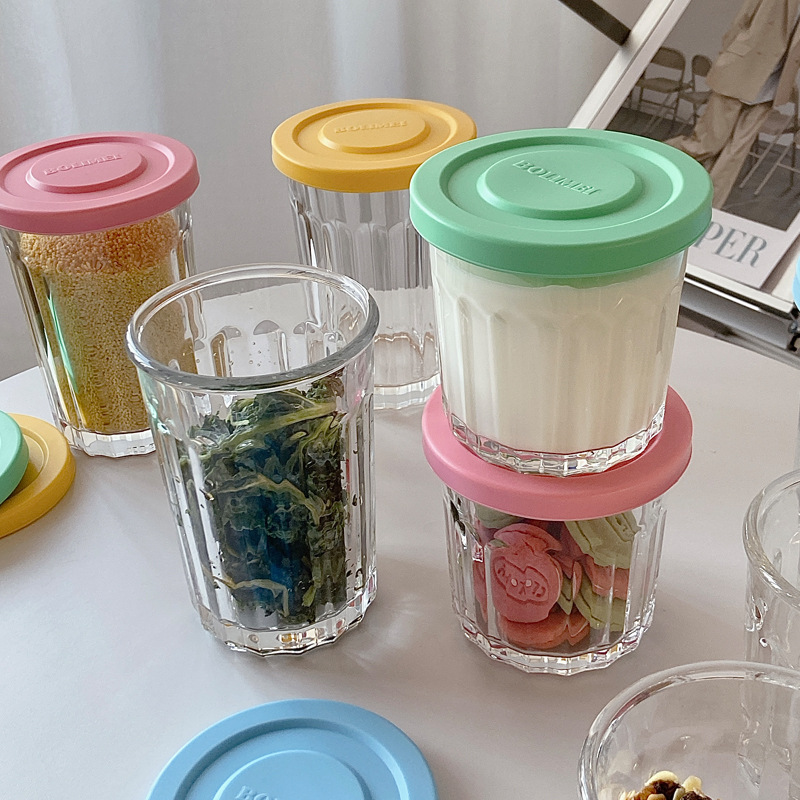 Цветная крышка, стеклянный гер – обзор и цена Food Storage Glass Box