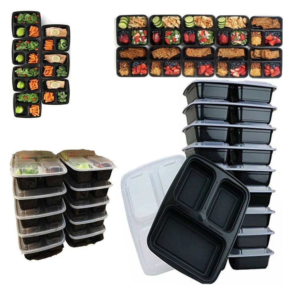 7 упаковок, 3-х отделений, кон – обзор и цена Food Storage Prep Containers