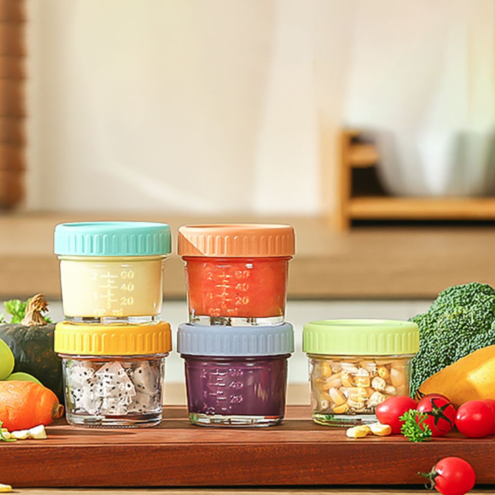 6 шт. стеклянная банка для дет – обзор и цена Food Storage Glass Box