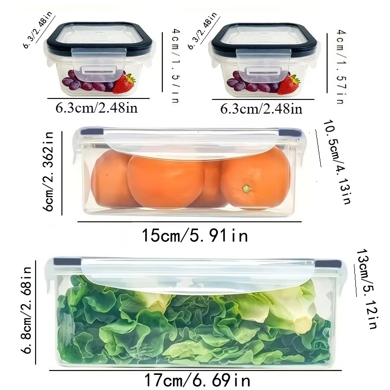 Набор из 8 предметов: 4 контей – обзор и цена Food Storage With Dividers