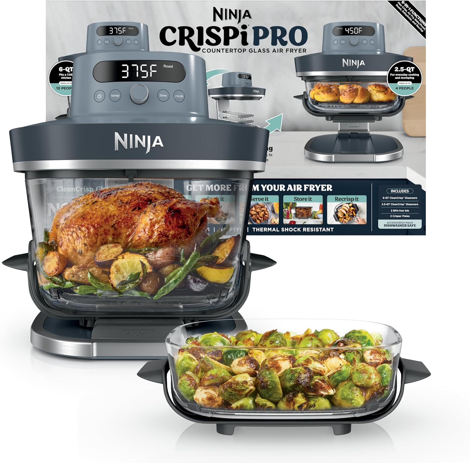 Мультипечь Ninja Crispi Pro 6- – обзор и цена Food Storage Safety
