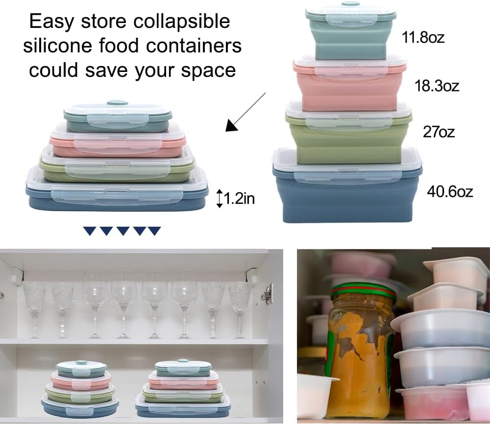 Складной силиконовый контейнер – обзор и цена Food Storage Silicone
