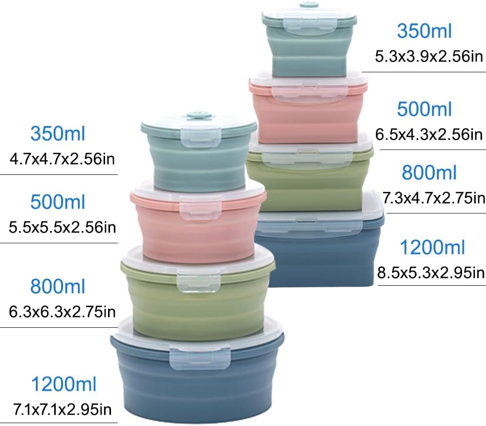 Складной силиконовый контейнер – обзор и цена Food Storage Silicone