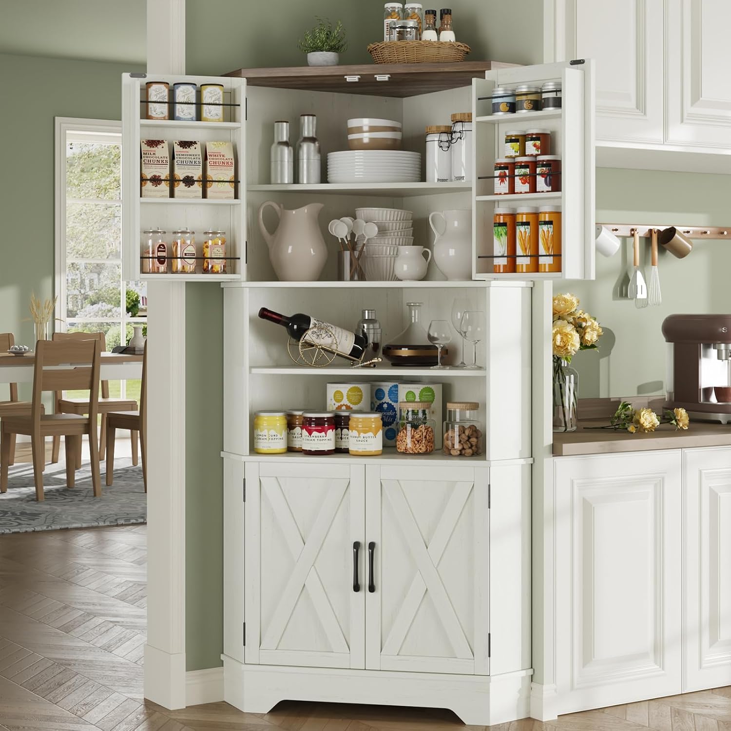 # Угловой шкаф, 67 дюймов в вы – обзор и цена Food Storage In Cabinets