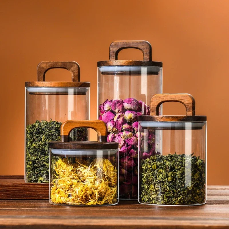 Прозрачная стеклянная банка с  – обзор и цена Food Storage Glass Box