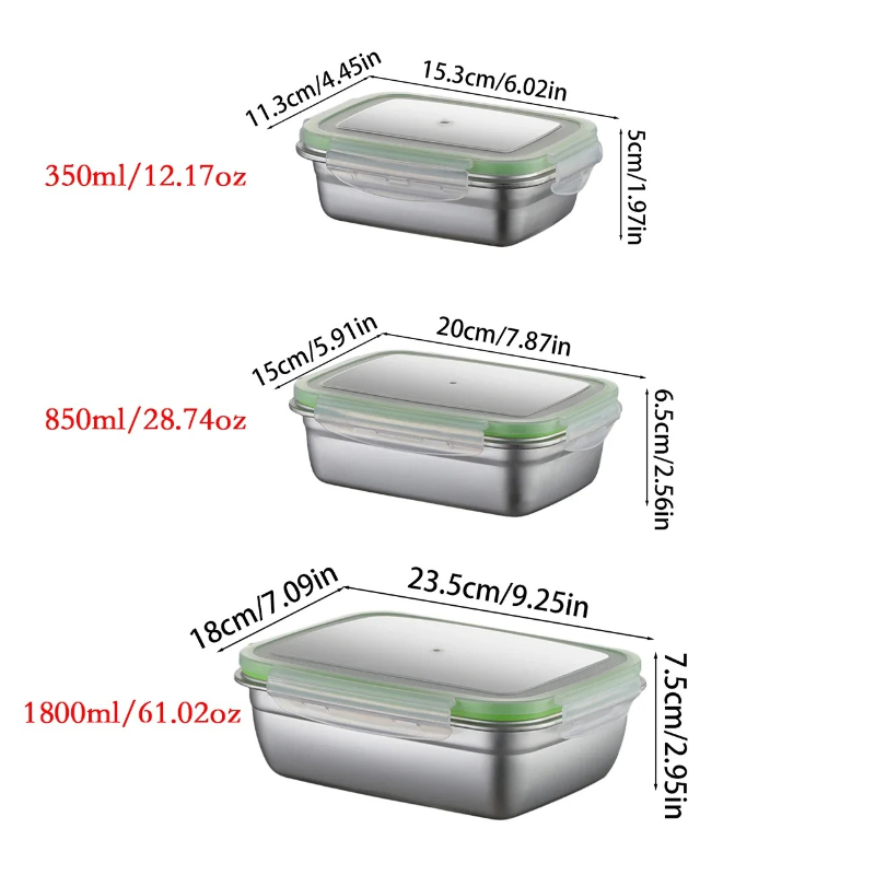 Набор ланч-боксов из нержавеющ – обзор и цена Food Storage Silicone