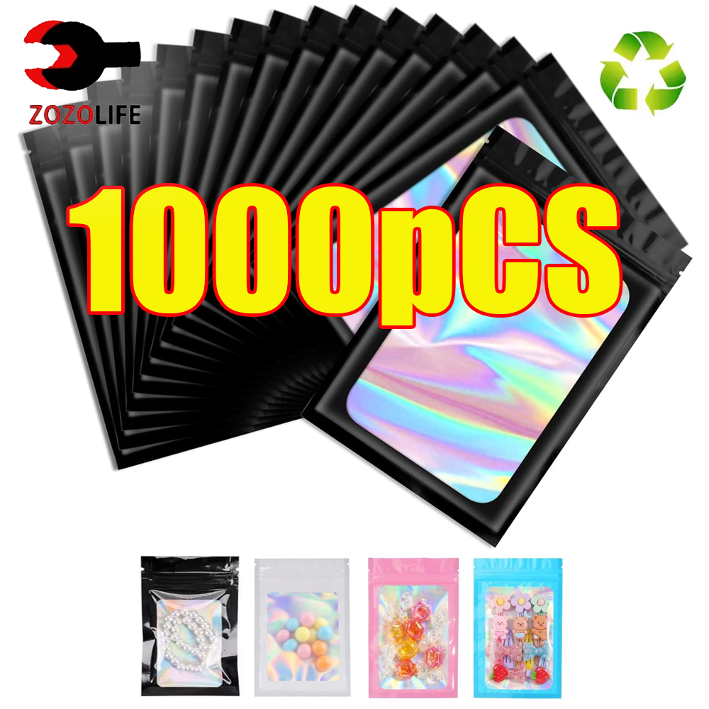 10-1000 шт. голографические па – обзор и цена Food Storage Zipper