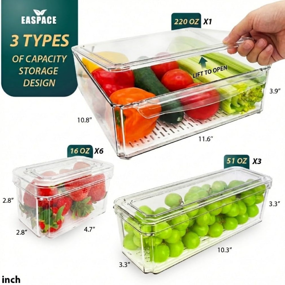 Набор из 10 прозрачных контейн – обзор и цена Food Storage Lid