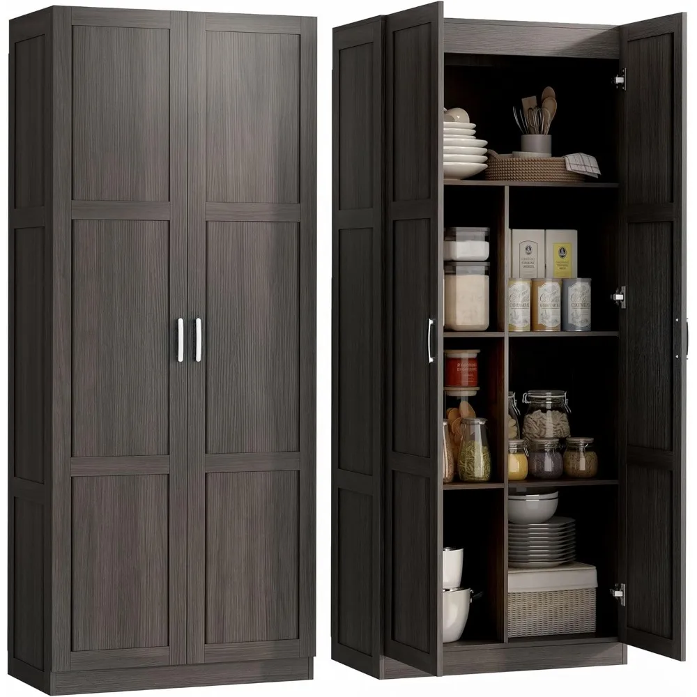 HOMCOM 71-дюймовый высокий кух – обзор и цена Food Storage In Cabinets