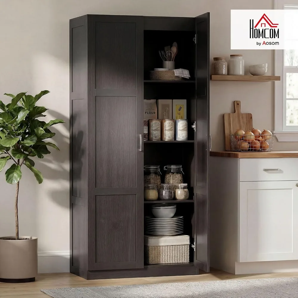 HOMCOM 71-дюймовый высокий кух – обзор и цена Food Storage In Cabinets