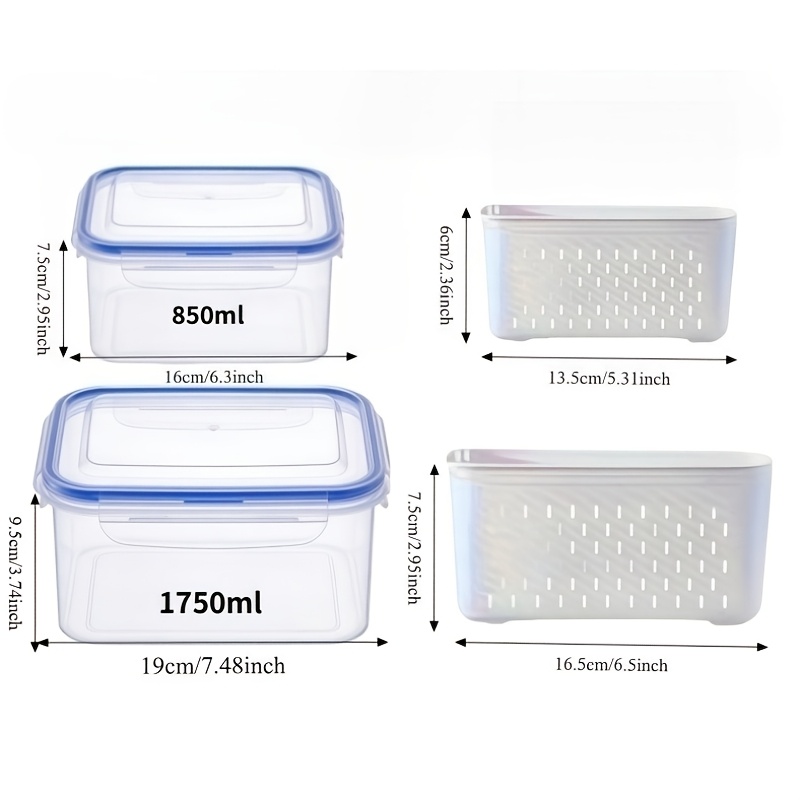 Набор из 4 герметичных контейн – обзор и цена Food Storage Prep Containers