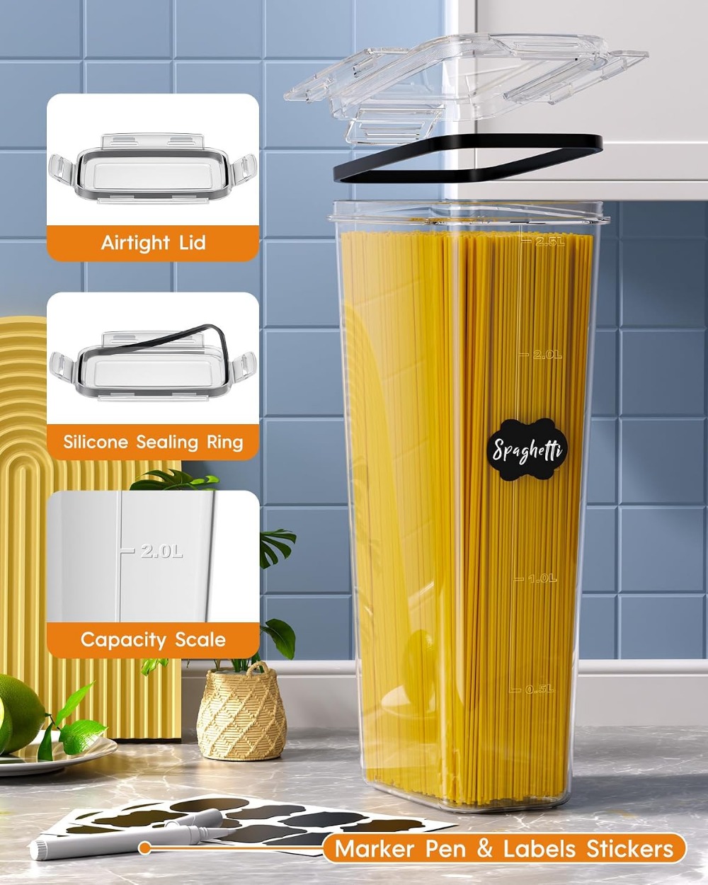 24 герметичных контейнера для  – обзор и цена Food Storage Lid