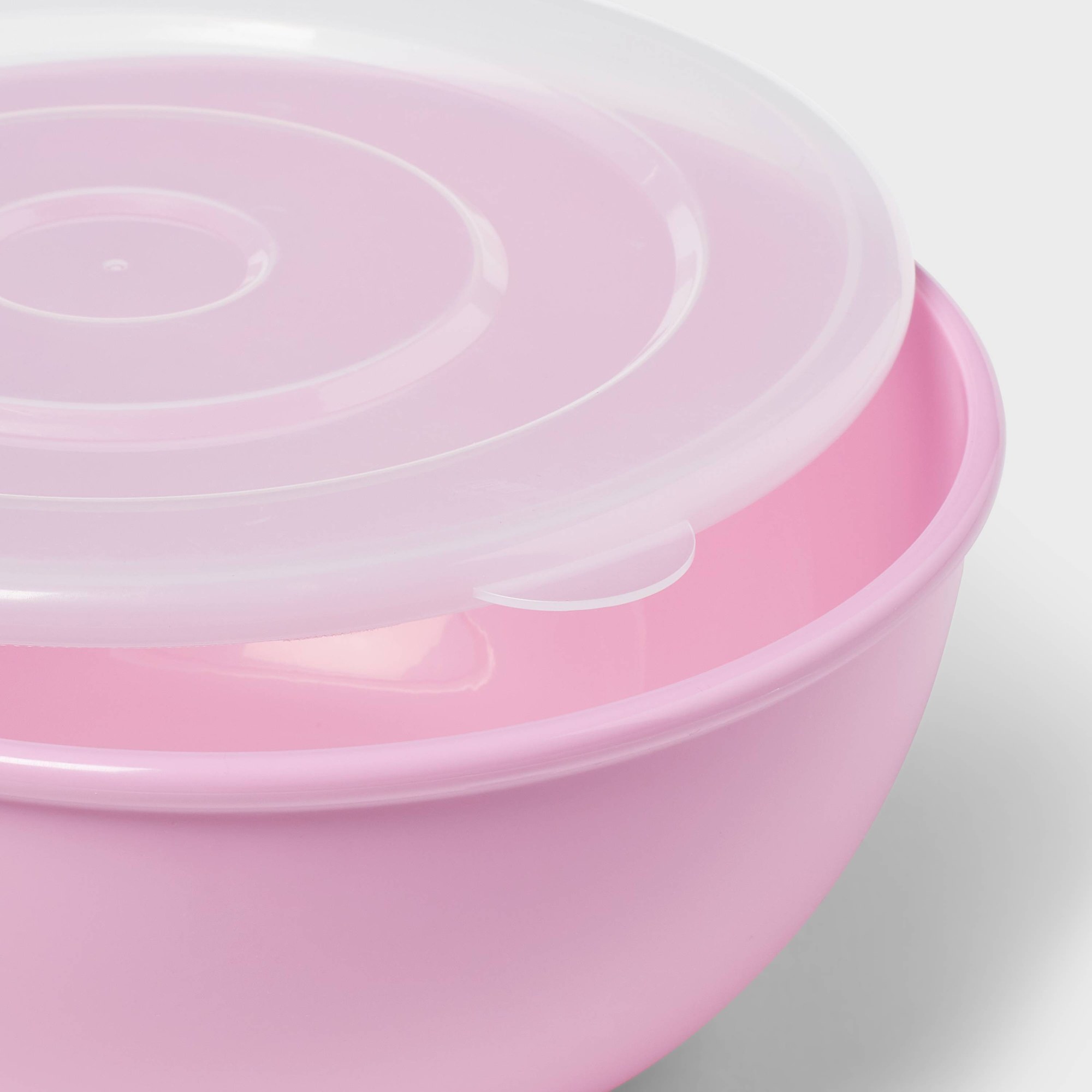 Розовая миска с подходящей кры – обзор и цена Food Storage Prep Containers